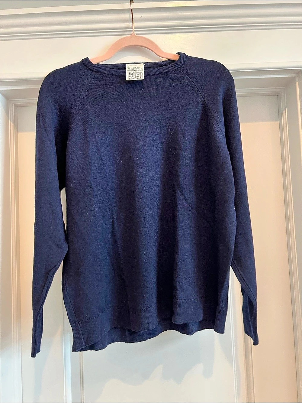 Blarney Woollen Mills Wool Crewneck Sweater in Blue